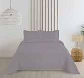 Bella Home Çift Kişilik Sonnia Yatak Örtüsü Seti - Gri - 1