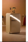Smeg FAB5RCR5 Retro Krem Büro Tipi Mini Buzdolabı - 1