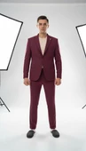 Erkek Tek Düğme Slim Fit Takım Elbise - Şık Ofis ve Davet Kombini thumbnail 5