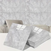 Gri Mermer Desen Duvar Sticker (30x30) thumbnail 1