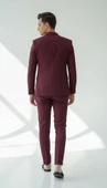 Erkek Tek Düğme Slim Fit Takım Elbise - Şık Ofis ve Davet Kombini thumbnail 7