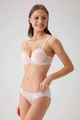 Pierre Cardin Kadın 4561 Milan Push Up Dolgulu Dantelli Çeyiz Sütyen Ve Külot Iç Çamaşır Takımı - 2