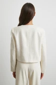 Koton Düğmeli Uzun Kollu Ceket Ekru - 6