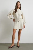 Hırka Etek Triko Takım Ekru - 2