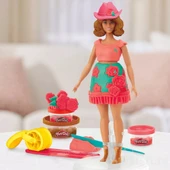 Play Doh Barbie Çiçekli ve Püsküllü Oyun Hamuru Seti thumbnail 2