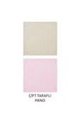 Skadis Çift Taraflı Çok Amaçlı Pano, Bej ve Pembe, 56x56 cm thumbnail 1
