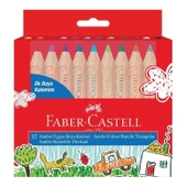 Faber-Castell Jumbo İlk Kuru Boya Kalemim Yarım Boy 12 Renk thumbnail 1