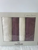 NURPAK %100 PAMUKLU HAMAM TAKIMI MÜRDÜM-KREM - 1