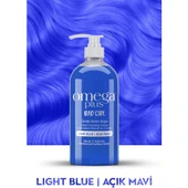 Omega Plus Bad Girl Açık Mavi Amonyaksız Renkli Saç Boyası 250ML thumbnail 2
