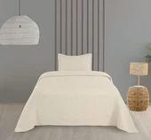 Bella Home Tek Kişilik Sonnia Yatak Örtüsü Seti - Krem - 1