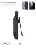 BT 5.4 100mAh Titreşimli Yaka Klipsli Bluetooth Kulaklık - 10M Menzil, Universal Uyumlu, 35CM thumbnail 5