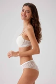 Pierre Cardin Kadın 4735 Milan Push Up sütyen Dolgulu Dantelli Iç Çamaşır Takımı - 2