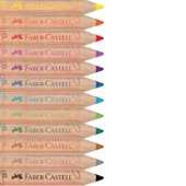 Faber-Castell Jumbo İlk Kuru Boya Kalemim Yarım Boy 12 Renk thumbnail 2
