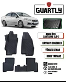 Guartly Fiat Linea 2007 Sonrası Uyumlu Araca Özel 4d Premium Havuzlu Paspas Takımı - 1
