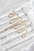 Pirinç Kıvrımlı Model Gold Renk Kadın Pazu Bileklik - TJ-BB7795 thumbnail 1