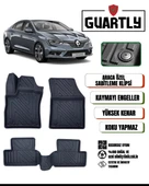 Guartly Renault Megane 4 2016 ve Sonrası Için Araca Özel Premium 4D Havuzlu Paspas Takımı - 1
