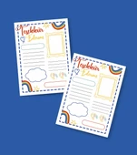 Teşekkür Kartı-BOŞ-Tebrik Kartı- 2 Lİ - Not Kartı -hediye kartı- tek yüzlü teşekkür kartı-öğretmen ve öğrenci thumbnail 3