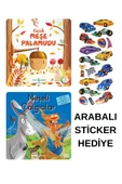ARABALI STİCKER HEDİYELİ - OKUL ÖNCESİ RESİMLİ KİTAPLAR MASAL - MEŞE PALAMUDU - NEŞELİ ÇALGICILAR thumbnail 1