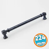 Mobilya Çekmece Mutfak Dolabı Dolap Kulpları Kulbu Kulpu Füme Metal Kulp 224 mm - 22.4 cm thumbnail 1
