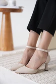 Clara Kadın Bej Topuklu Ayakkabı thumbnail 11