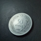 Escoines Koleksiyon 3996368f5624dc49bd 1972 Akmonital 50Kuruş ÇÇT+/ÇA eski madeni para - 5