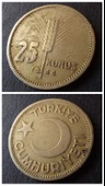 Escoines Koleksiyon 3996368f5703071dea 1944 25 Kuruş ÇT/ÇÇT+ eski madeni para - 2