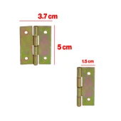 2 Adet Yaprak Menteşe Prinç Sarı No:2 Mobilya Pencere Kapı Duşakabin Dolap Menteşesi İki Kanatlı thumbnail 3