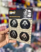 Universal Araç Uyumlu, Reno Jant Göbeği Arması, Sticker 4'lü Set 60mm thumbnail 2