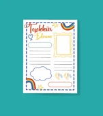 Teşekkür Kartı-BOŞ-Tebrik Kartı- 2 Lİ - Not Kartı -hediye kartı- tek yüzlü teşekkür kartı-öğretmen ve öğrenci thumbnail 2