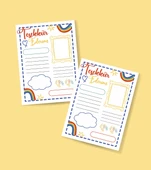 Teşekkür Kartı-BOŞ-Tebrik Kartı- 2 Lİ - Not Kartı -hediye kartı- tek yüzlü teşekkür kartı-öğretmen ve öğrenci thumbnail 1