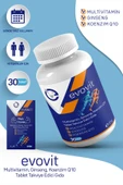 EVOPHARMA Evovit Multivitamin Ginseng Koenzim Q10 Takviye Edici Gıda 30 Tablet thumbnail 1