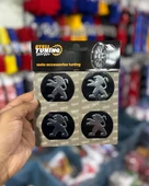 Universal Araç Uyumlu, Pejo Jant Göbeği Arması, Sticker 4'lü Set 60mm thumbnail 1