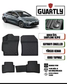 Guartly Toyota Corolla 2019 ve Sonrası Için Araca Özel Premium 4 D Havuzlu Paspas Takımı - 1