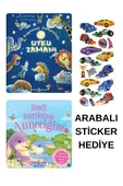 ARABALI STİCKER HEDİYELİ - OKUL ÖNCESİ RESİMLİ KİTAPLAR MASAL - UYKU ZAMANI -  ANNECİĞİM thumbnail 1