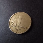 Escoines Koleksiyon 3996368f5703071dea 1944 25 Kuruş ÇT/ÇÇT+ eski madeni para - 6