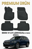 Black Gold Bmw X1 U11 Hybrid 2022+ Uyumlu 3D Oto Paspas Premium thumbnail 3