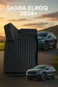 Black Gold Skoda Elroq 2024+ Uyumlu 3D Oto Paspas Premium thumbnail 2