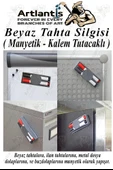 Yazı Tahta Silgisi Plastik Mıknatıslı 12 Adet Beyaz Yazı Tahtası Silgisi Manyetik Kaliteli Keçe Uçlu Silgi Okul Sınıf - 4