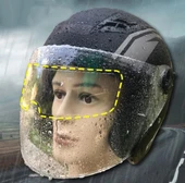 MOTOSIKLET KASKI İÇIN YAĞMUR KAYDIRICI thumbnail 2