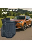 Black Gold Peugeot 2008 2020+ Uyumlu 3D Oto Paspas Premium thumbnail 2