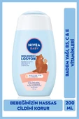 Nivea Baby Bebek Nemlendirici Losyon 200ml, 24 Saat Etkili Bakım ve Koruma, Hassas Cilt, Aloe Vera - 1
