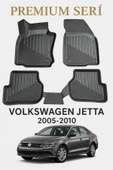 Black Gold Volkswagen Jetta 2005-2010 Uyumlu 3D Oto Paspas Premium thumbnail 1
