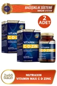 Nutraxin Vitamin Max C + D Zinc 60 Tablet 2 Adet thumbnail 1