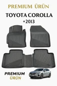 Black Gold Toyota Corolla 2013+ Uyumlu 3D Oto Paspas Premium thumbnail 1