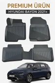 Black Gold Hyundai Bayon 2021+ Uyumlu 3D Oto Paspas Premium thumbnail 1