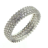 tamtur üç sıralı zirkon taşlı yüzük SGTL5733 thumbnail 2