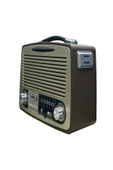 Kemai MD-1700BT Nostaljik Radyo Bluetooth'lu Hoparlör USB Tf Sd Aux Fm Destekli Retro Radyo - 2