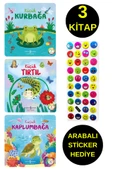 EMOJİLİ  STİCKER HEDİYE  - OKUL ÖNCESİ RESİMLİ KİTAPLAR  - KÜÇÜK KURBAĞA - TIRTIL - KAPLUMBAĞA thumbnail 1