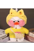Sekk O Beyaz Lalafanfan Peluş Ördek Sarı konbin  30 Cm ( Ürün Görselde Gördüğünüz Gibi Gönderiliyor - 1