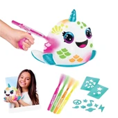 Airbrush Peluş Neon Boyama Seti thumbnail 3